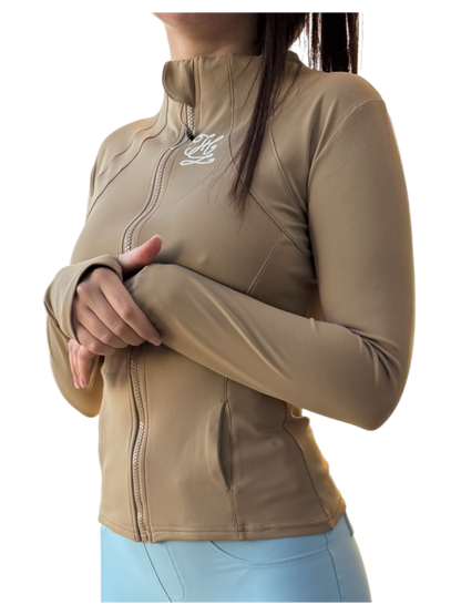 Performance Riding Jacket - Nude Brown