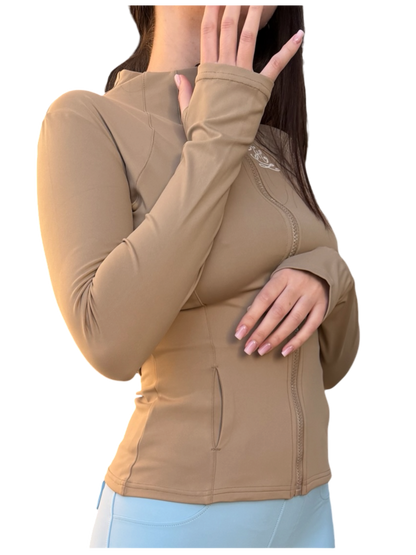 Performance Riding Jacket - Nude Brown